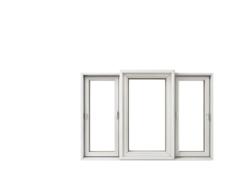 Trois petites fenêtres.