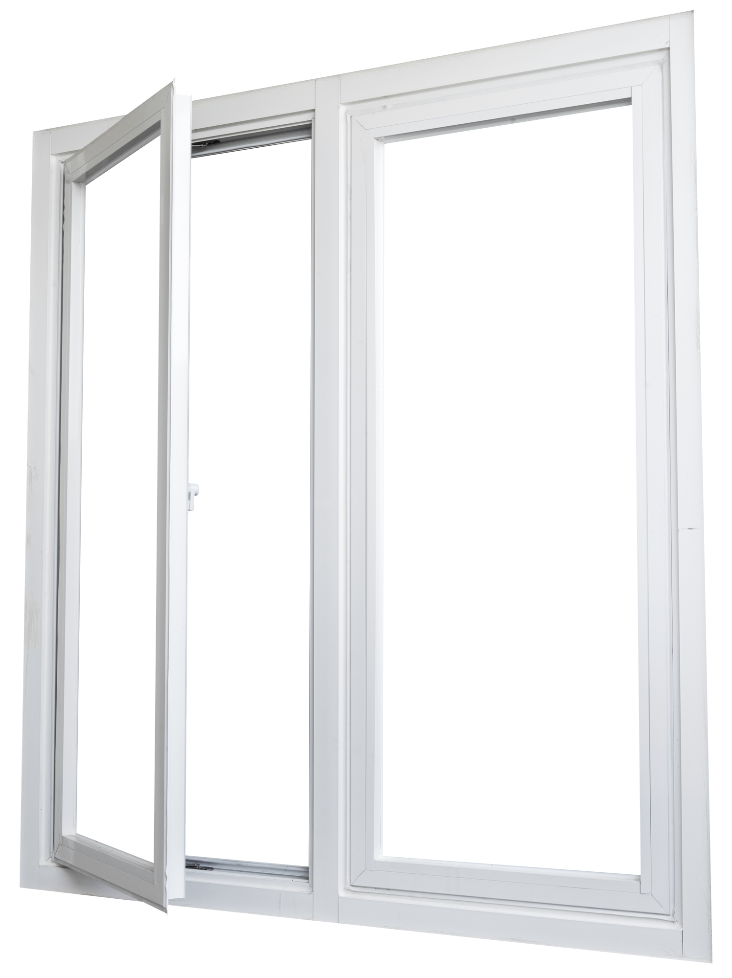 Fenêtre partiellement ouverte.