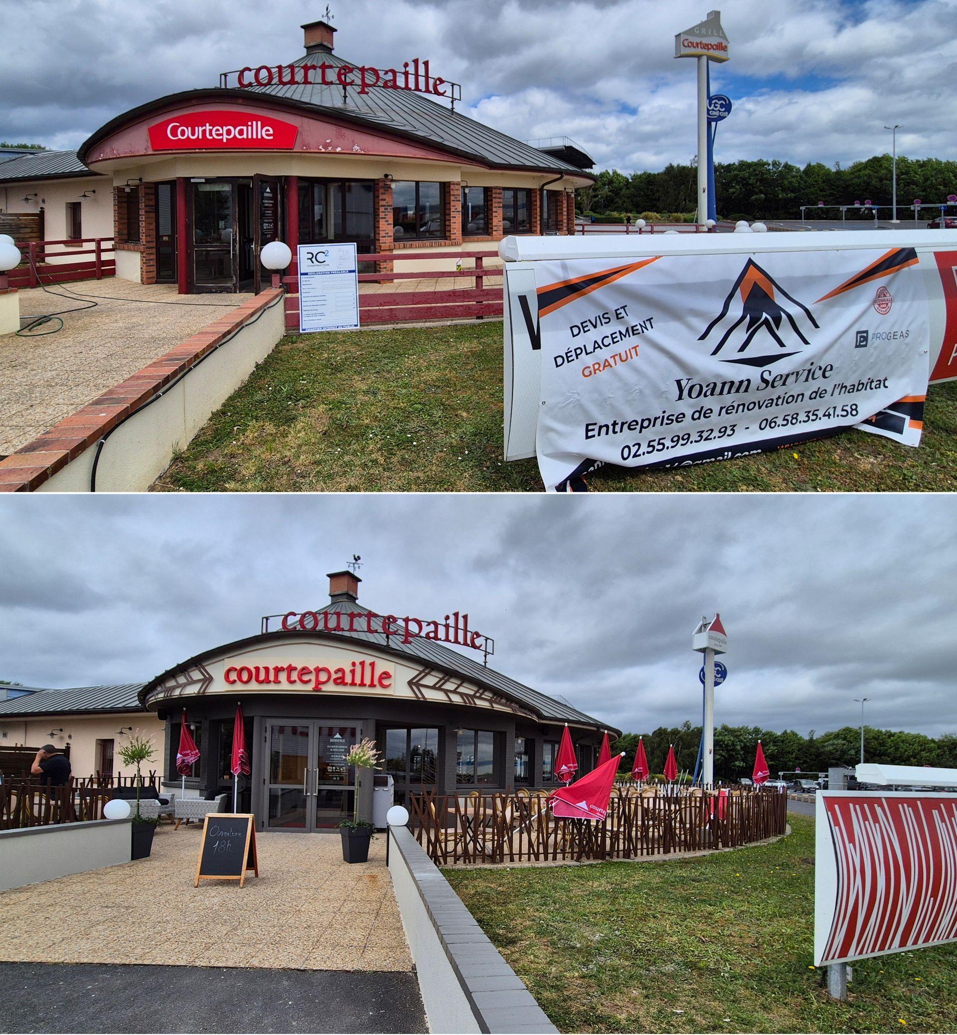 Rénovation extérieure d'un CourtePaille