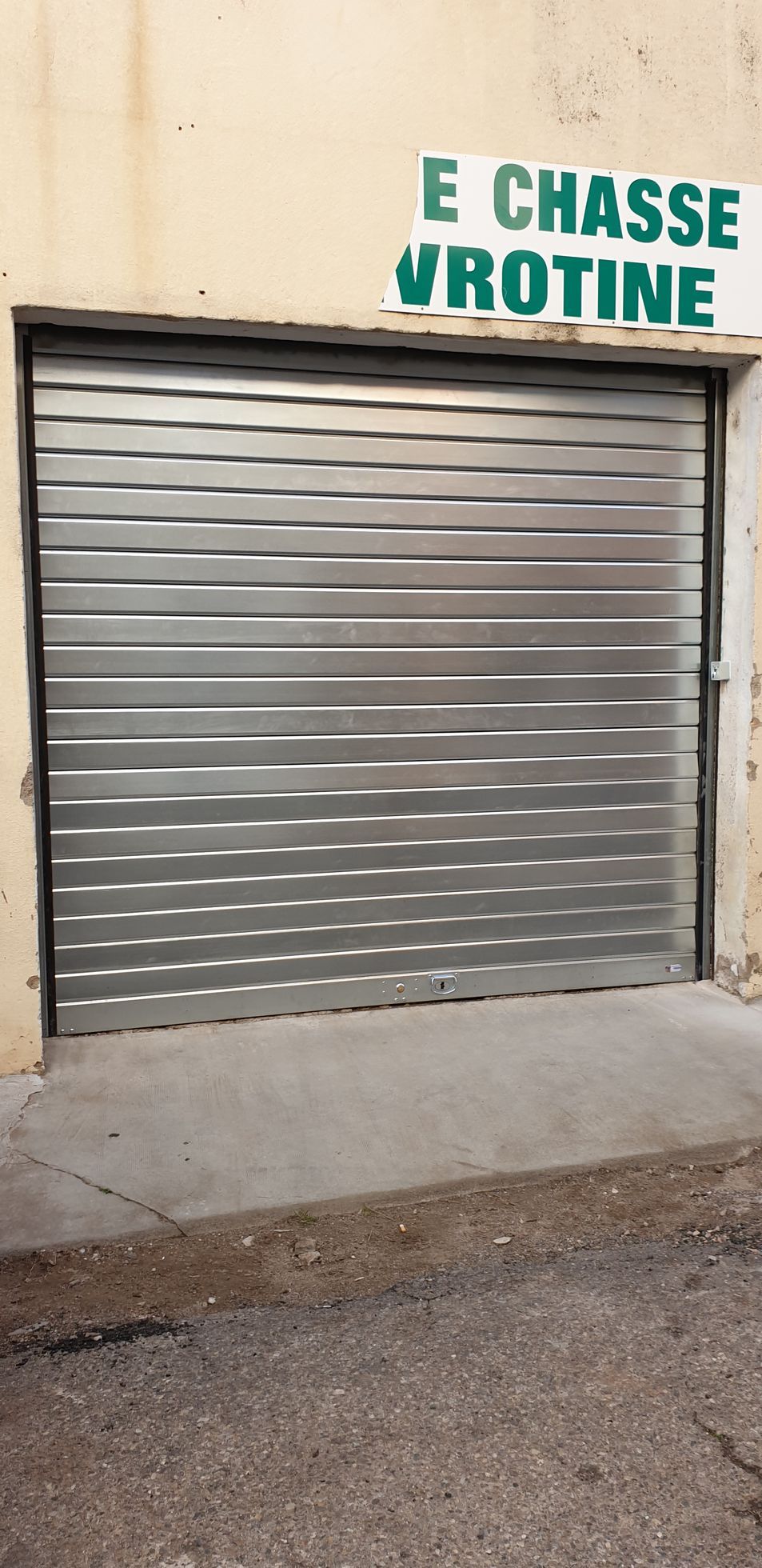 Rideau galvanisé lames pleines