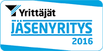 Yrittäjät jäsenyritys 2016 -sertifikaatti