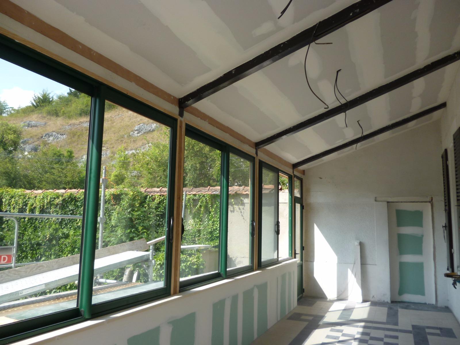 Pose de baies vitrées