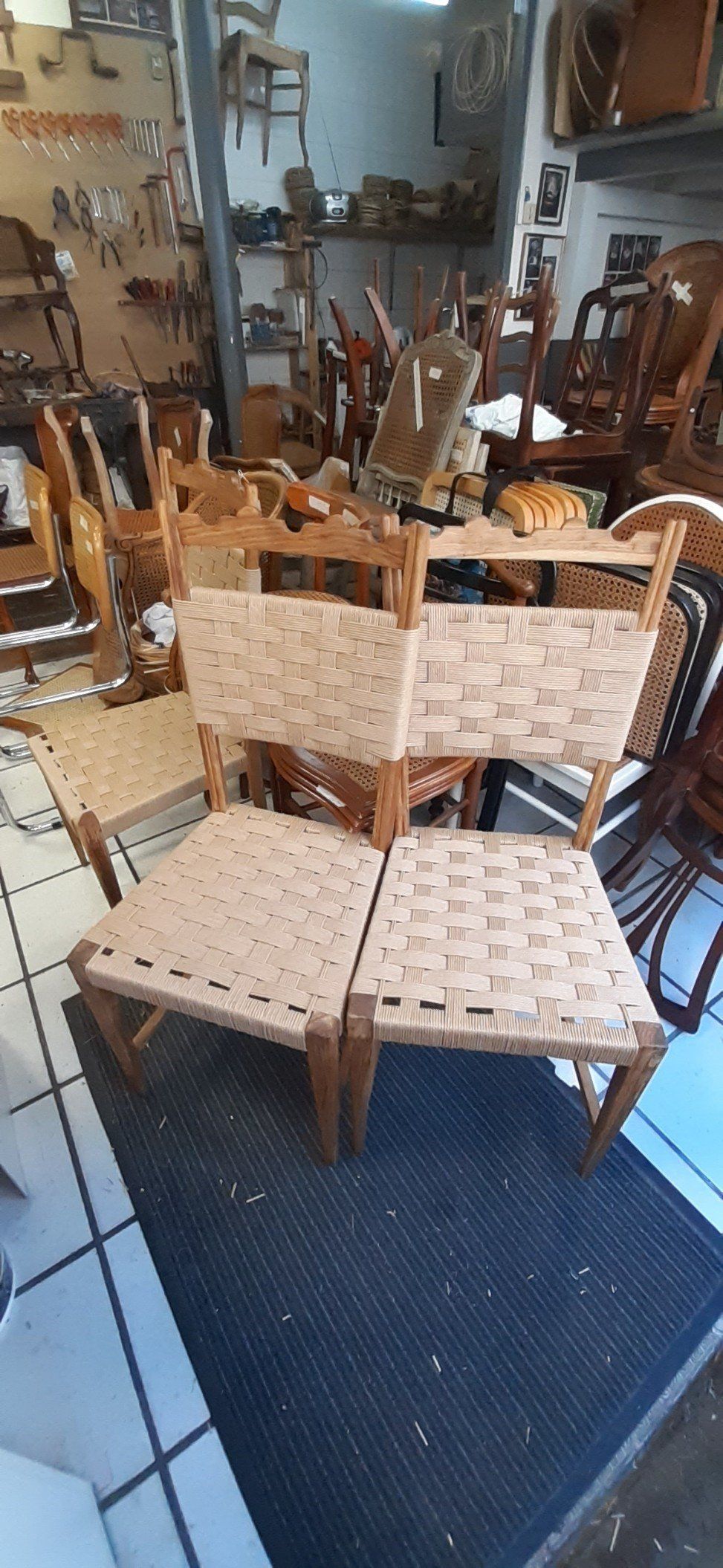 Cannage deux chaises