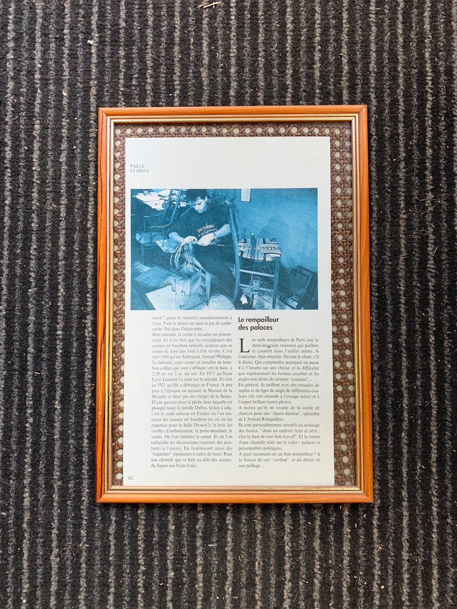 Artisan canneur-rempailleur