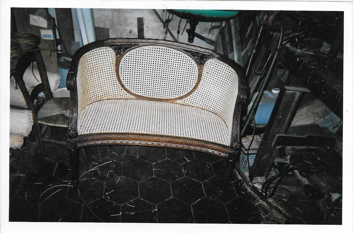 Rempaillage banquette ancienne