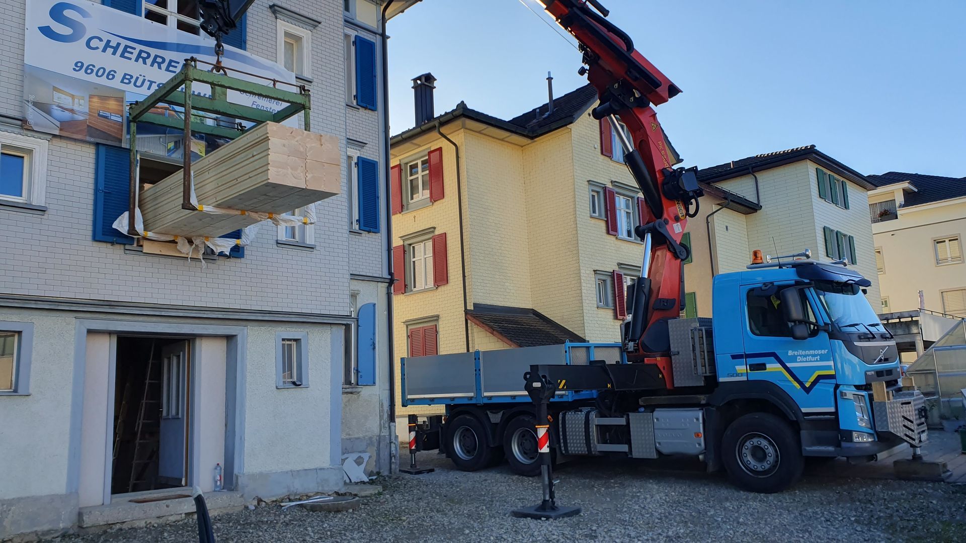Kranarbeiten - Gebrüder Breitenmoser AG - Dietfurt