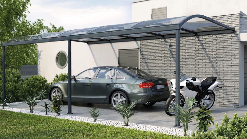 Carport pour voiture et moto