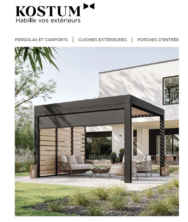 Couverture du catalogue pergola Tellier