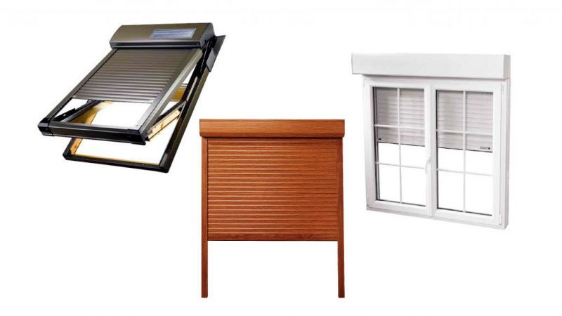 Trois volets roulants