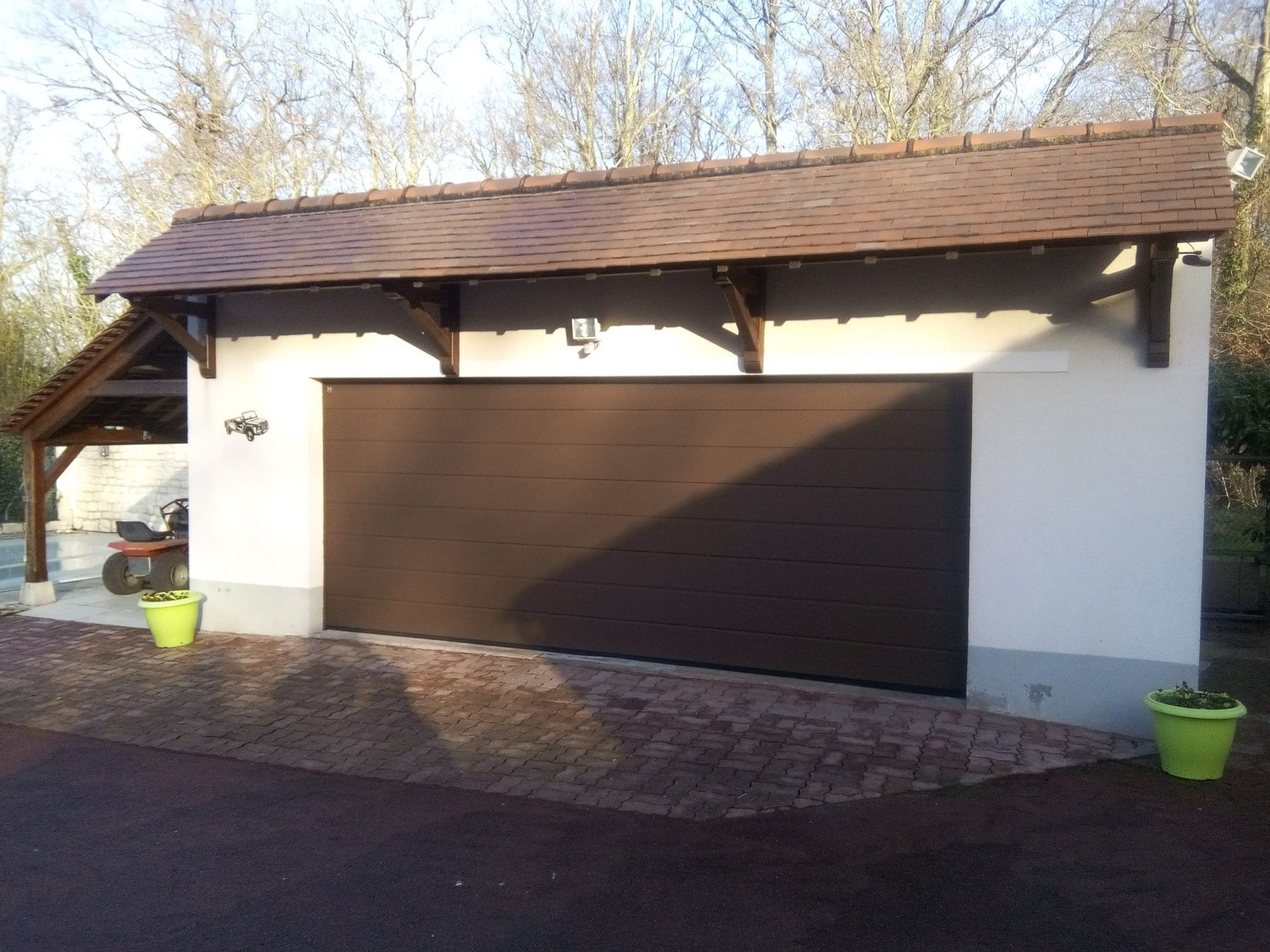 Portes de garage sectionnelle plafond 01
