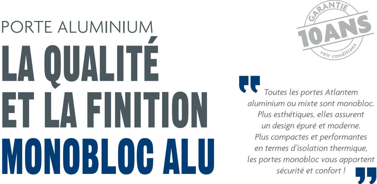 Slogan porte d'entrée alu