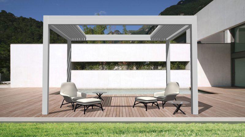 Pergolas à lames rétractables