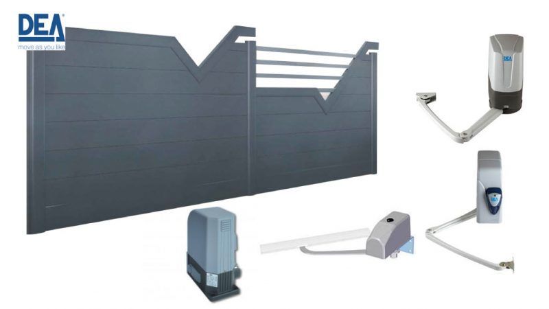 Volets coulissants gris