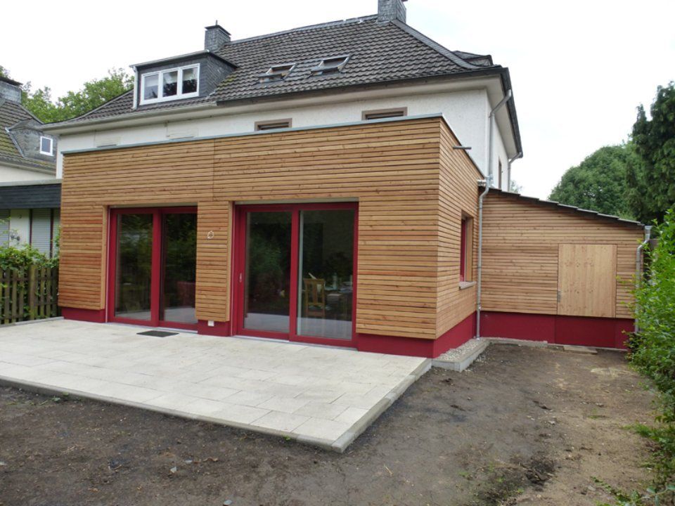 Hauserweiterung aus Holz 1, gefertigt von Thüs Zimmermeister GmbH Zimmerei-Holzbau