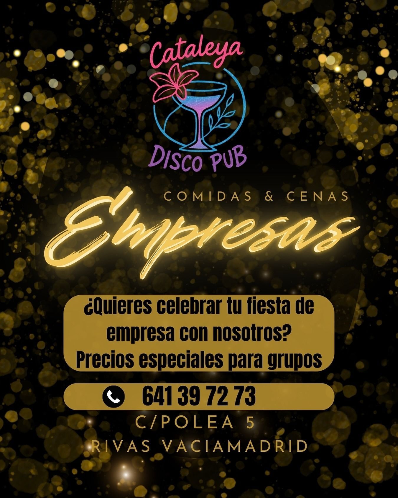 Folleto para Cataleya Disco Pub