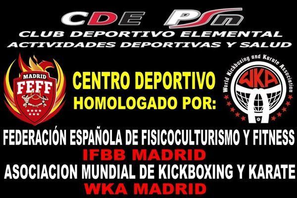 An advertisement for a club deportivo elemental activities deportivas y salud