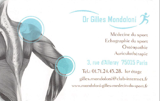 Docteur Gilles Mondoloni Medecin Du Sport Et Osteopathe A Paris