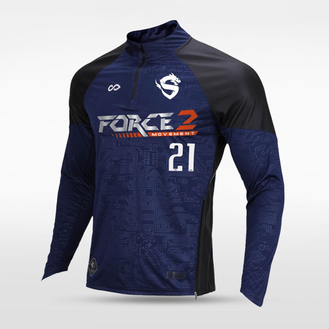 Veste de survêtement bleue