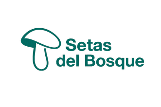 Un logotipo verde con un sencillo icono de seta junto al texto 