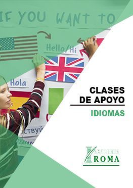 Un cartel que dice si quieres clases de apoyo idiomas