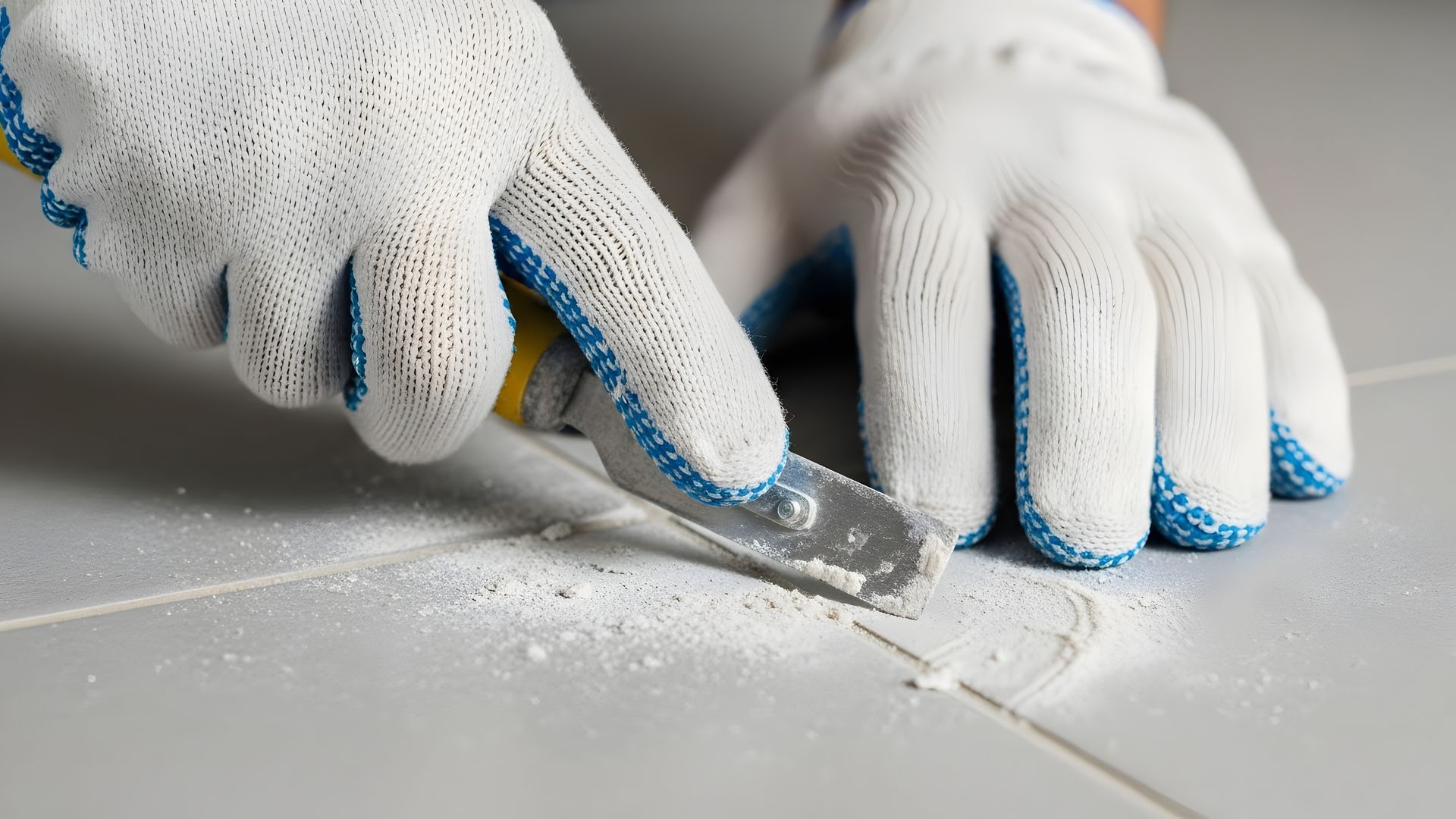 Nahaufnahme einer Baustelle, die Drahtgitter über Dämmplatten zeigt, die teilweise mit frischem grauen Mörtel in der Nähe eines Fensterrahmens bedeckt sind.