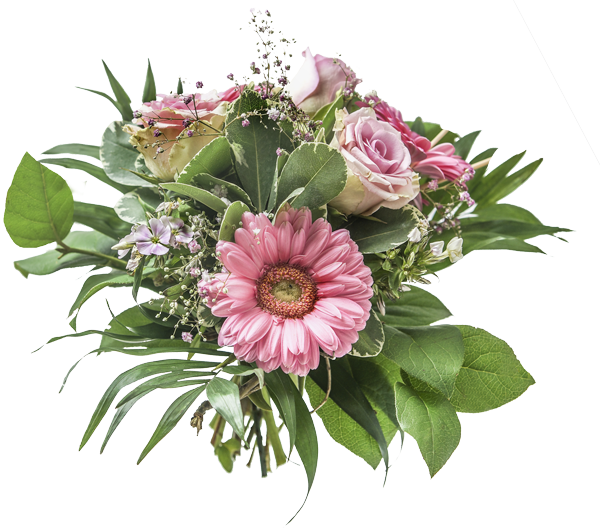 bouquet de fleurs printanières roses