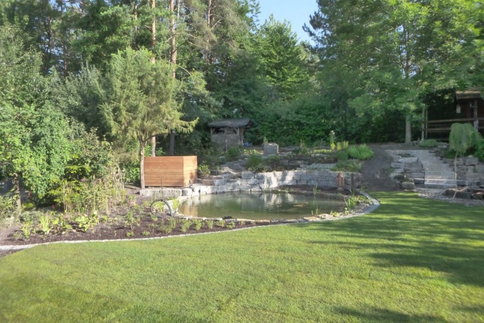 Garten mit Teich