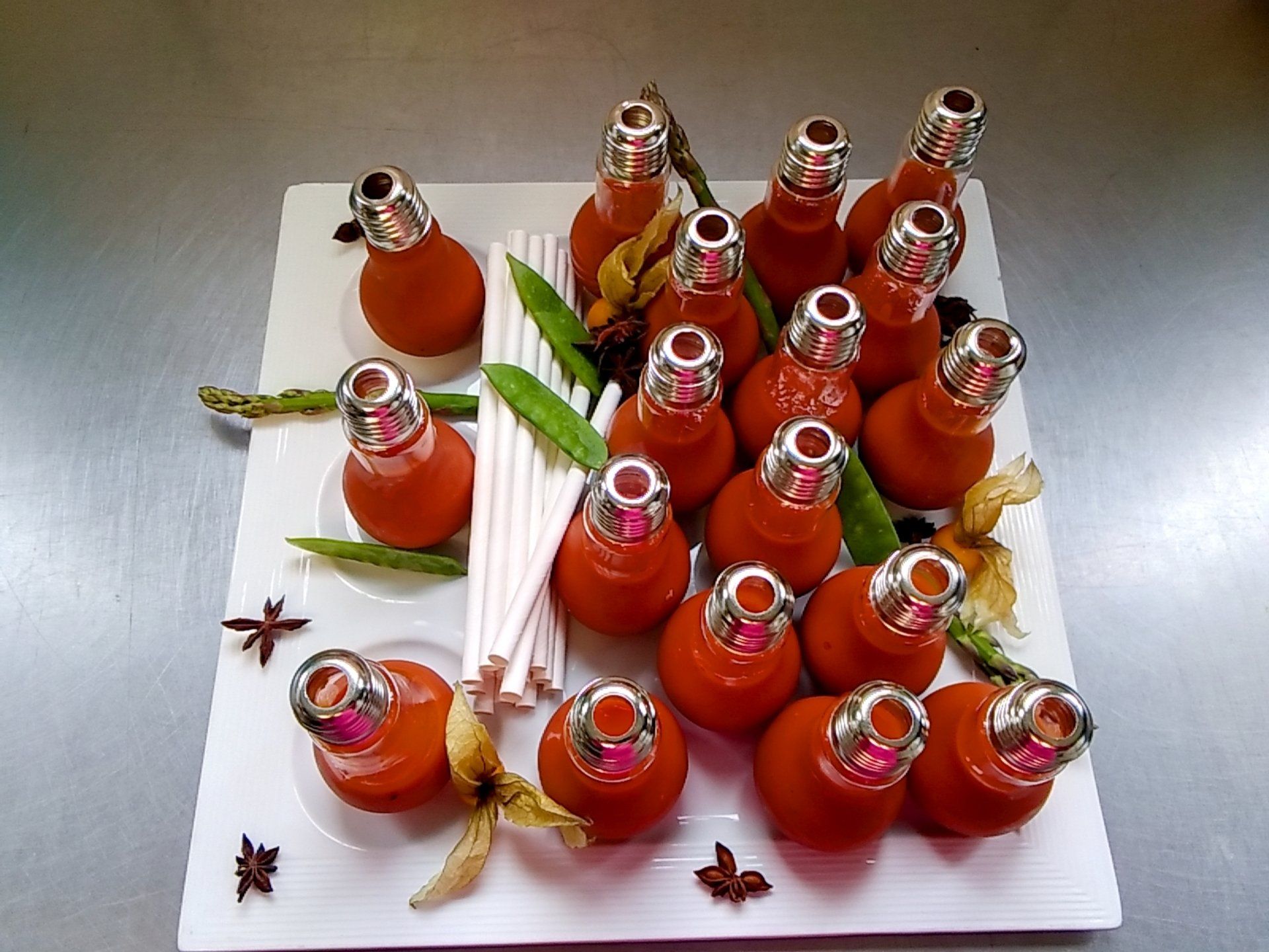 Ampoules de gaspacho