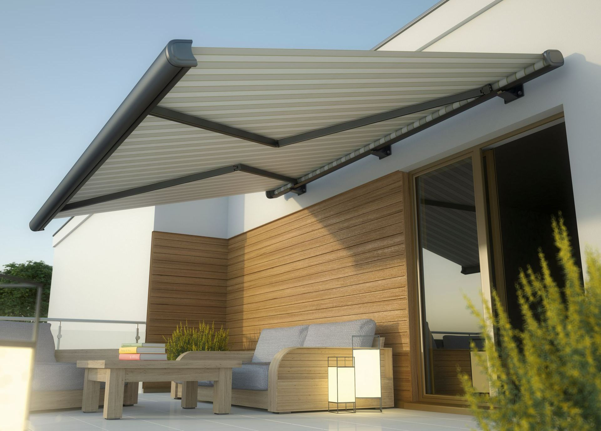 Store banne à rayures