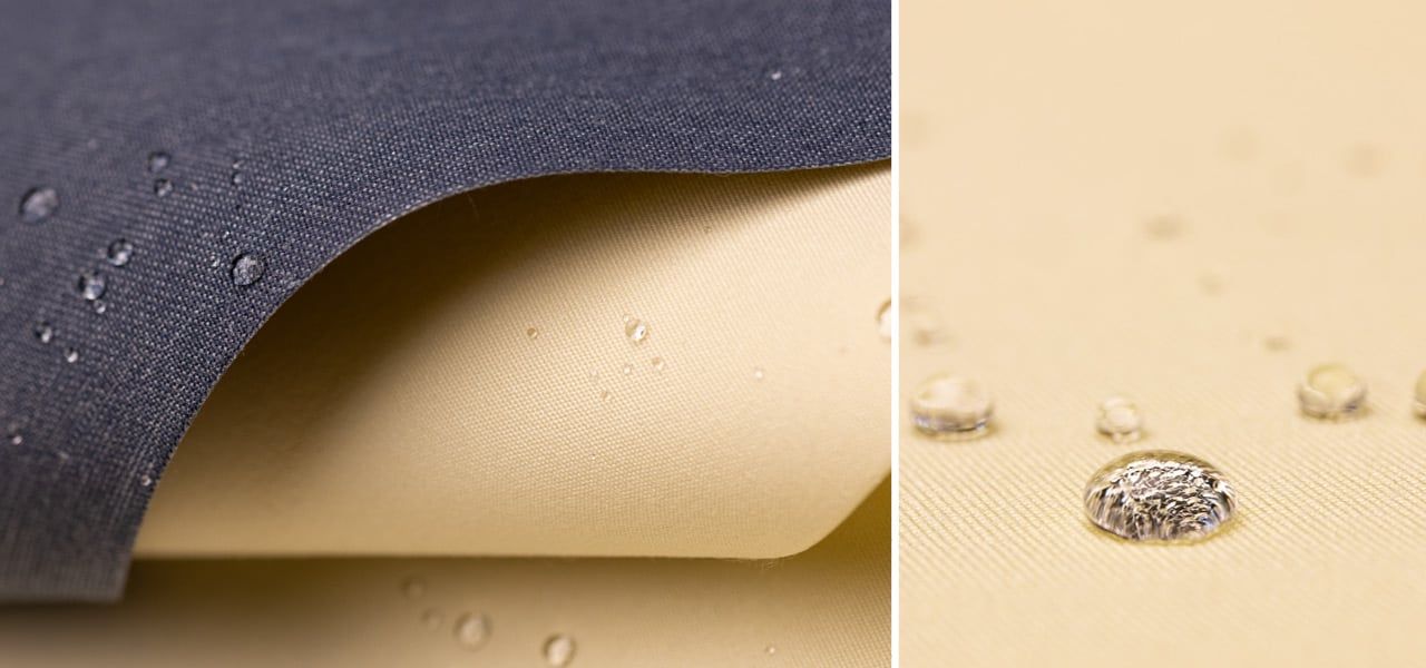 Texture de tissu imperméable