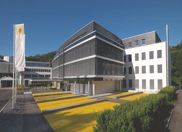 Brise-soleil orientable à lamelles reliées plates