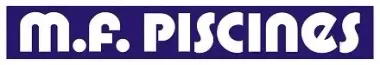 Logo : M.F. Piscines.