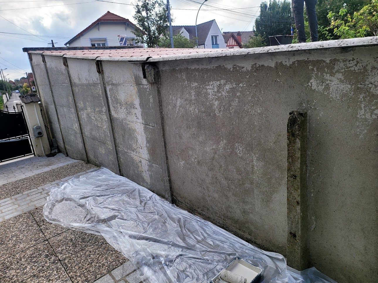 Mur avant mise en peinture - peinture Zolpan