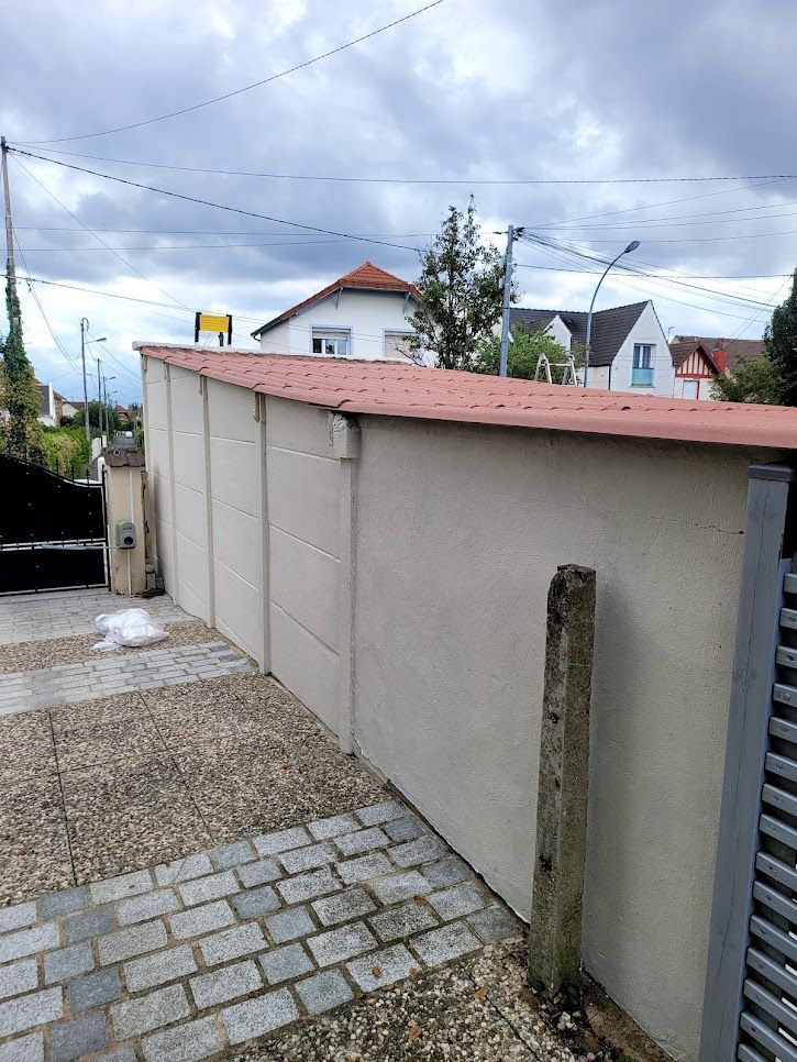 Mur après mise en peinture - peinture Zolpan