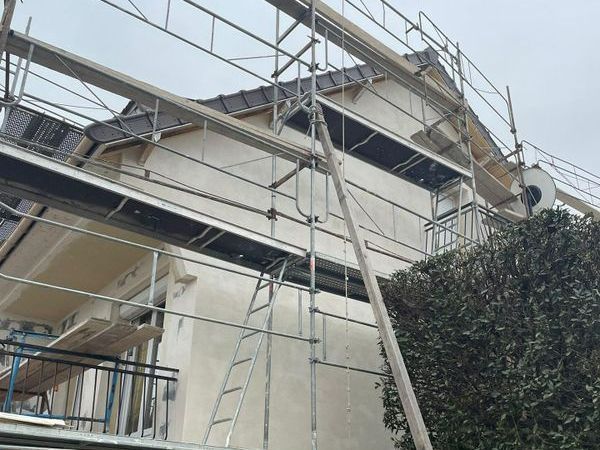 Une façade en rénovation