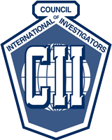 Logo : Écusson bleu et blanc portant l’inscription « CII » en grandes lettres, entourée de texte et d’un globe. 