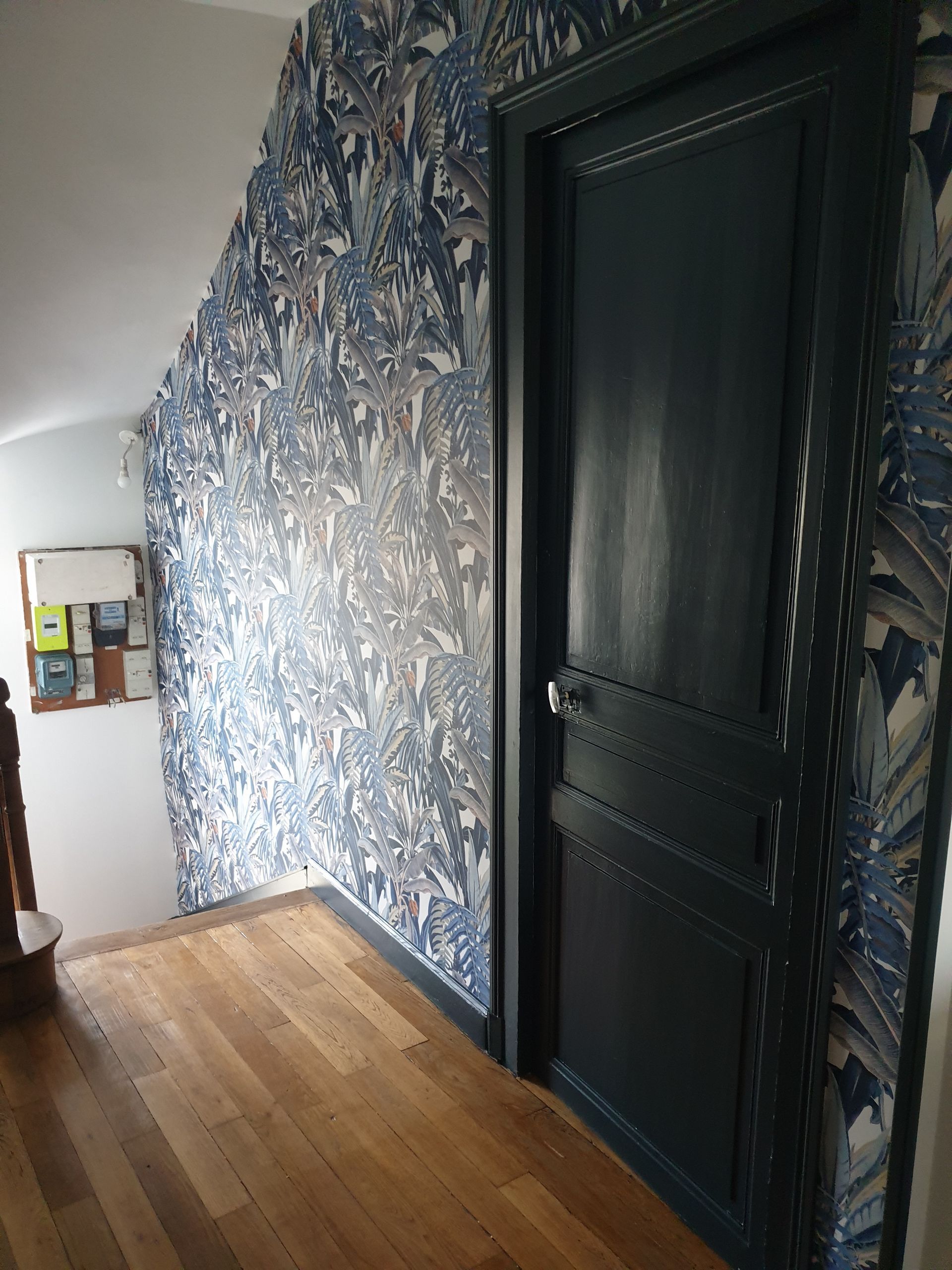 Décoration avec papier peint