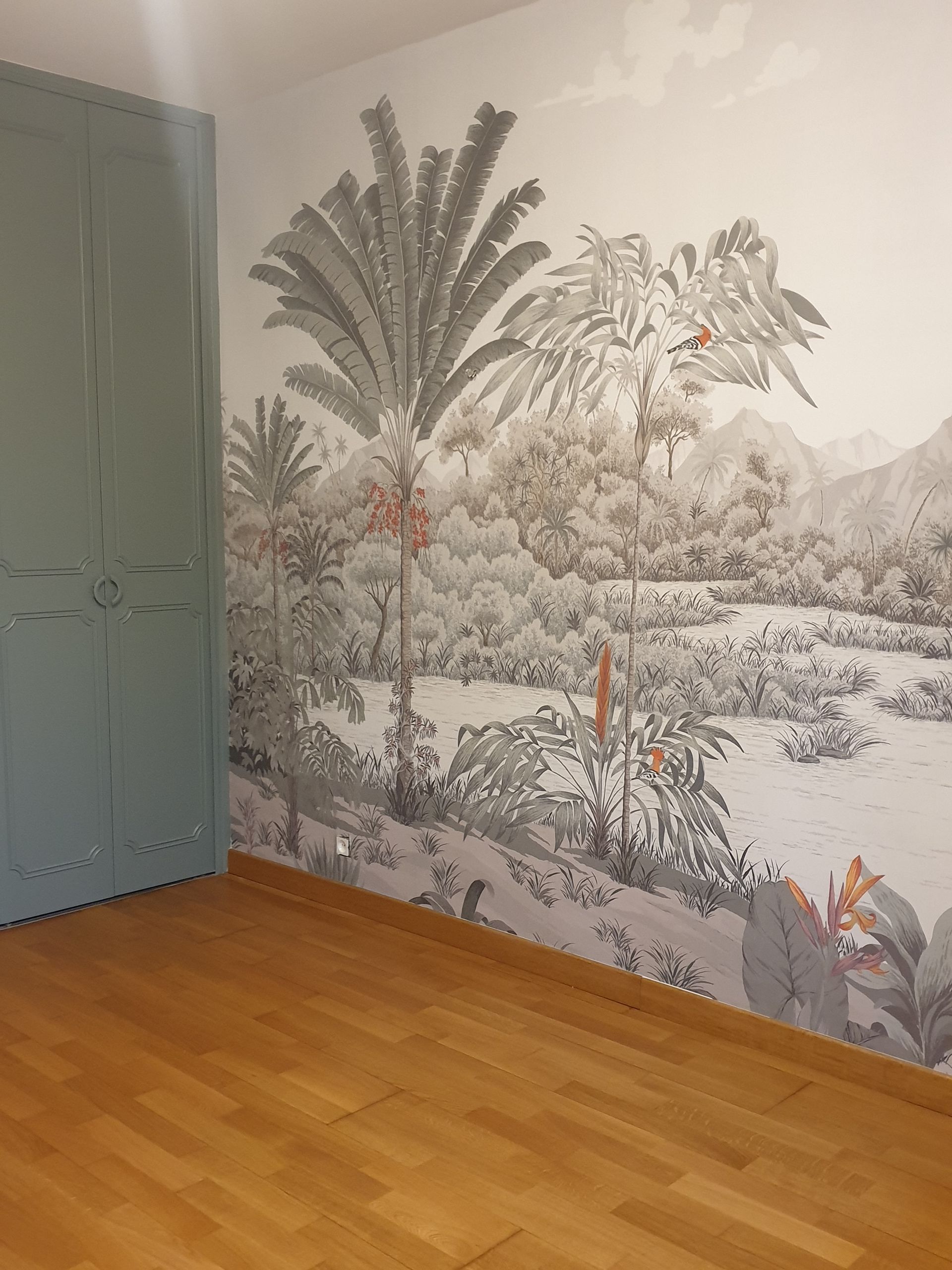 Papier peint décoratif, chambre