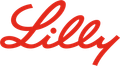 Un logotipo de lirio rojo sobre un fondo blanco.