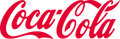 Un logotipo de Coca Cola rojo sobre un fondo blanco.