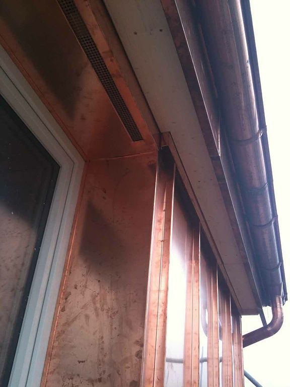 Spenglerdetaile bei Lukarnenfrontbekleidung