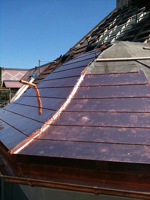 Erker Bekleidung in Arbeit