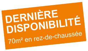 Dernière disponibilité 70m² rez-de-chaussée