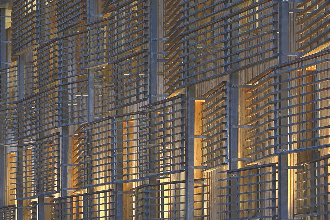 Façade de bâtiment industriel