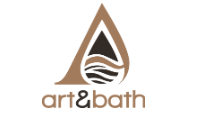 Un logotipo para una empresa llamada Art & Bath.