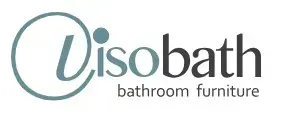 El logotipo de los muebles de baño Visobath se muestra sobre un fondo blanco.