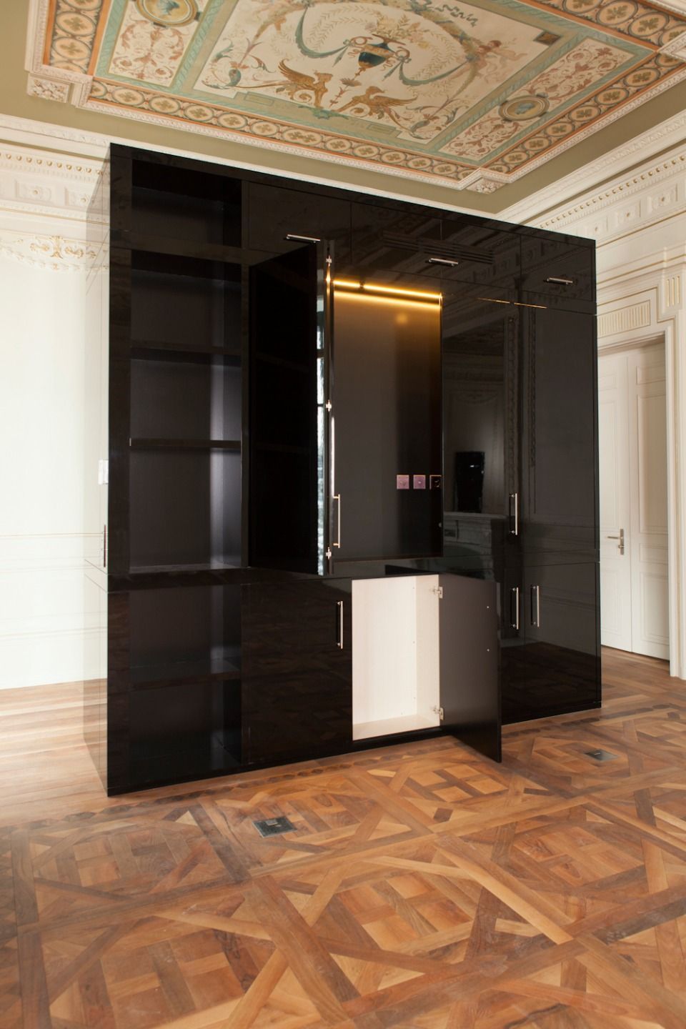 rangement de salon en bois