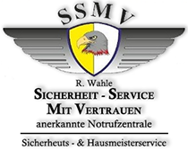 Ein Logo für SSMV mit einem Adler darauf