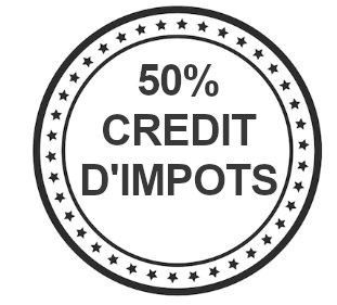 logo crédit d'impôts noir et blanc