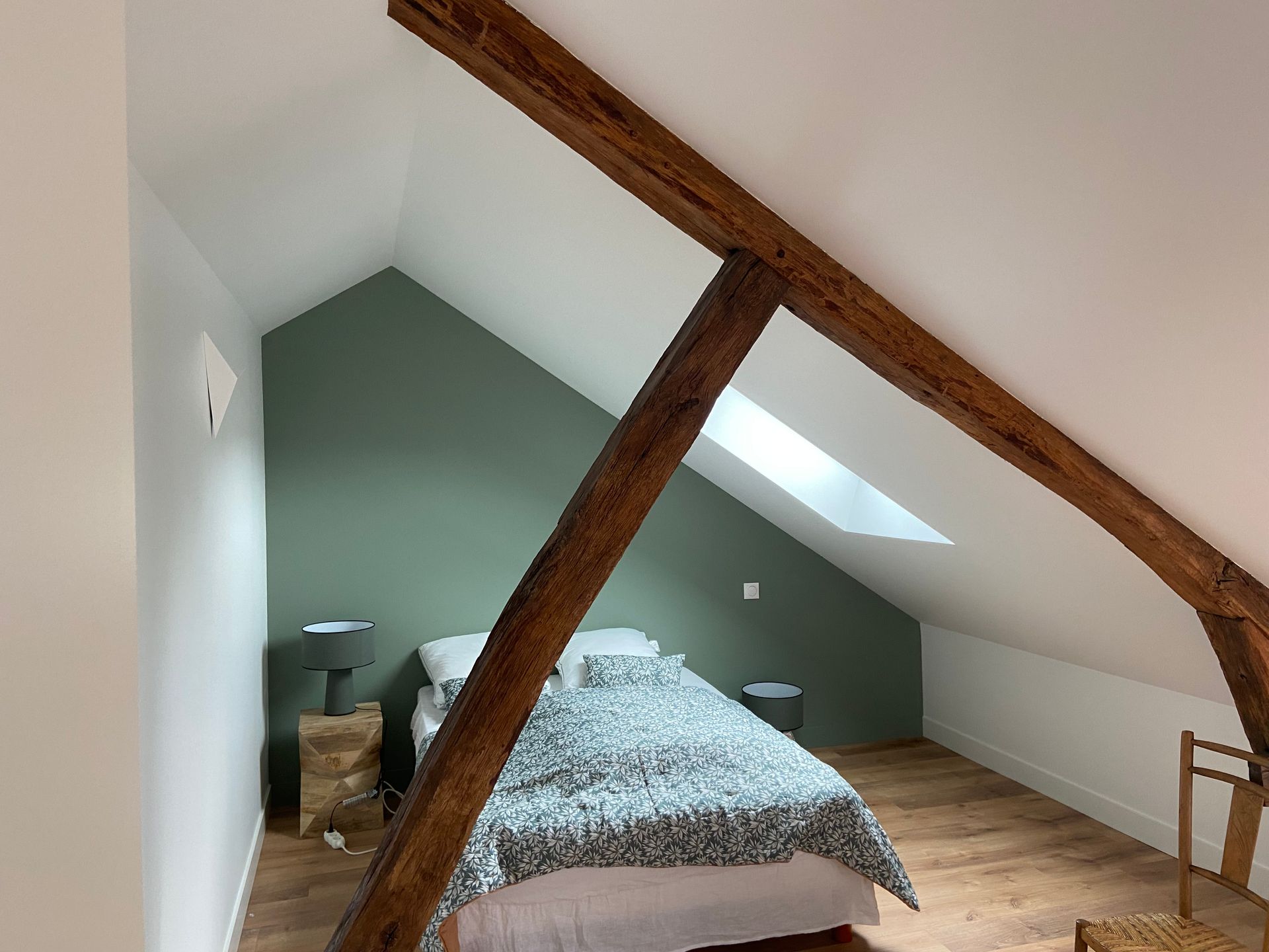 Combles aménagés en chambre